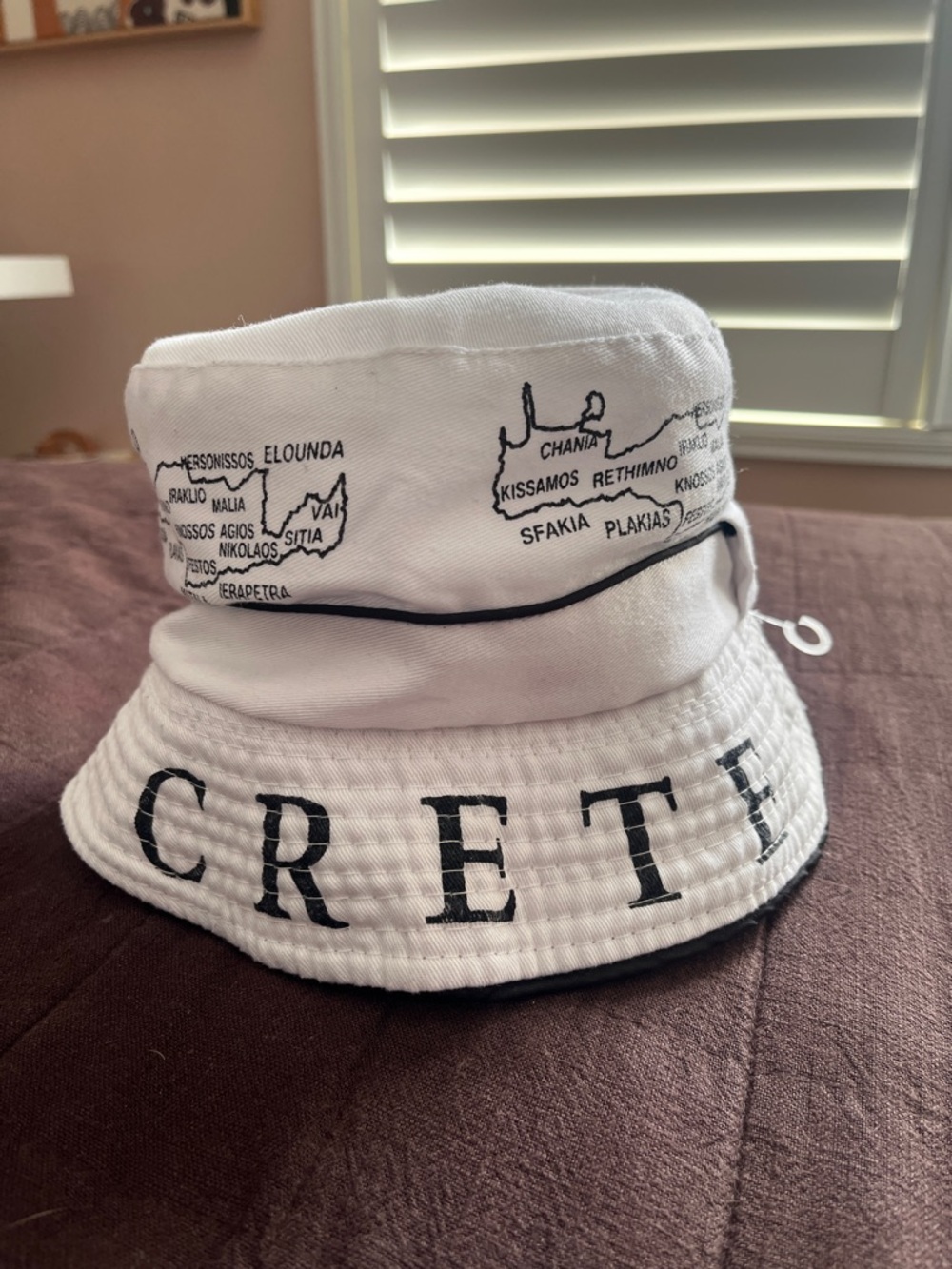 Vintage White Crete Bucket Hat - Picture 2 of 4